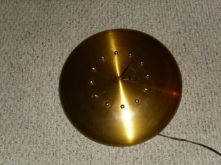 vintage herschede metal clock very rare 15in **FREE WORLDWIDE 