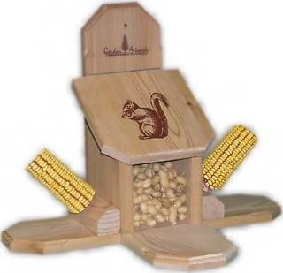 Squirrel Feeder with Corn Cob Holders GREAT GIFT