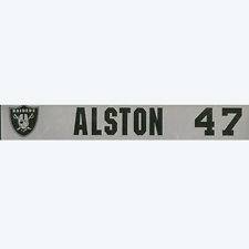 Jon Alston Oakland Raiders 2008 47 NFL Regular Season Locker Room 