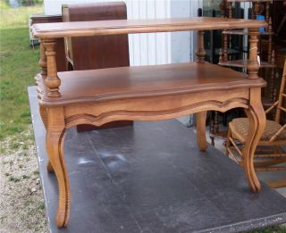 Mersman 2 Tier French Walnut Side Table/End Table