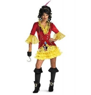 Disney Captain Hook Peter Pan Adult Woman Costume New