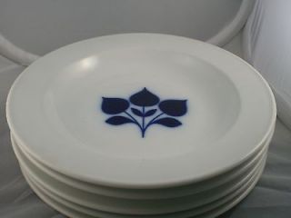   Bavarian 101 white china with three navy blue flowers Tulips? VINTAGE