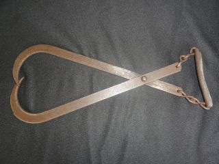 Vintage Ice Block Carry Tongs, Ice Tongs, Tongs