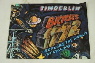 Vintage Timberlin 1992 Bicycle Catalog Fold Out Poster NEW Old Stock 