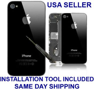   4G Black Battery Cover Back Door Rear Glass With Installation Tools