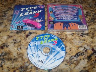TYPE TO LEARN 3 III WINDOWS COMPUTER PC GAME CD ROM XP TESTED 