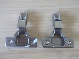 Lot of Two Hinges Bossc Nickel Kitchen Garage Cabinet Hinges Used