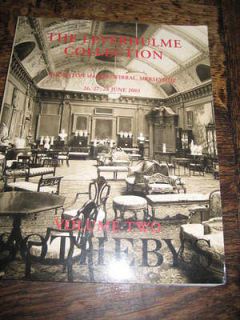 SOTHEBYS CATALOGUE COUNTRY HOUSE THE LEVERHULME COLLECTION VOL 2