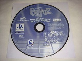 Bratz   PS1 PlayStation 1 game Disc Only Dress Up, Get Down and Be a 