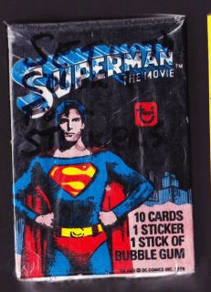 1978 Topps SUPERMAN The Movie Complete Set