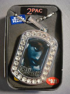   SHAKUR 2PAC ICE CHAIN BLING NECKLACE COLOR TORCH FLAME LIGHTER NEW   D