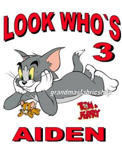 Tom and Jerry Custom Personalized Birthday Shirt party favor present 