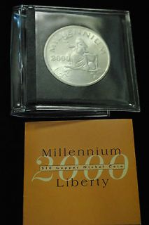 2000 Millennium Liberty Liberia $10 Coin with COA
