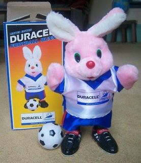 DURACELL WORLD CUP FOOTBALL BUNNY AND BOX IN IMMACULATE CONDITION 