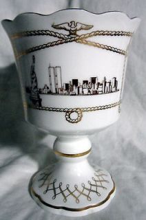   NEW YORK CITY NEW PRODUCT LAUNCH SOUVENIR GOBLET CUP TWIN TOWERS