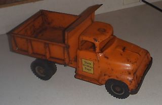   Tonka Toys Orange State Hi Way Department Pickup Truck Dump Bed