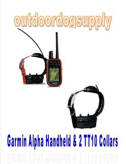   Garmin Alpha 100 and 2 TT 10 Tracking/Training System (2 Dog System