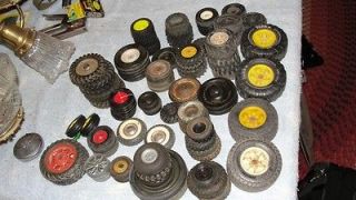 Large Lot of Tires & Wheels for Toy Car Truck or Tractor 10 pounds 