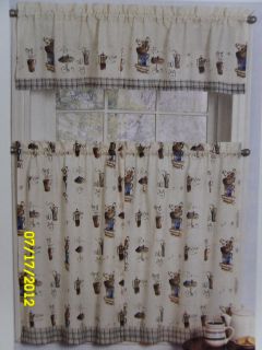 Ellery HomeStyles Coffee Break Tier + Valance Cafe Set