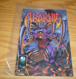 Araknis #1 VF/NM special edition variant polybagged with COA (limited 