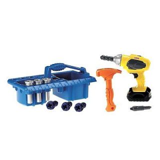 Fisher Price Drillin Action Tool Set Do it yourself Drill Tool Box 