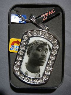   SHAKUR 2PAC ICE CHAIN BLING NECKLACE COLOR TORCH FLAME LIGHTER NEW   C