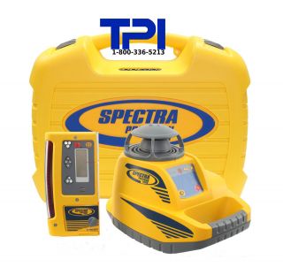  TRIMBLE SPECTRA PRECISION LL300 + CR600 SELF LEVELING ROTARY LASER 