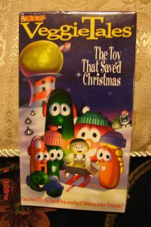 VeggieTales The Toy That Saved Christmas Vhs Video NEW