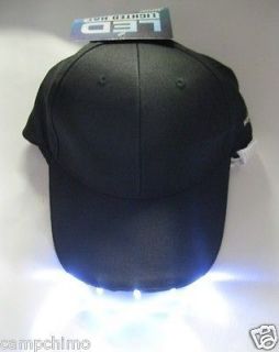 CAP   LED LIGHTED BASEBALL CAP 5 BRIGHT LED LIGHTS WITH 12 HOUR 