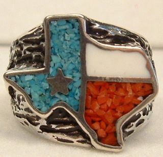 mens turquoise rings size 7