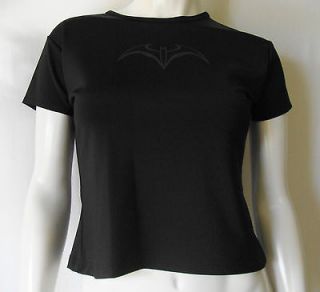 Womens WARNER BROS STUDIO STORE Black BATMAN Pull Over Shirt Casual 