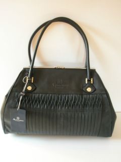   Black Ladies SOFIA Large Leather Handbag Travel Holdall Bag