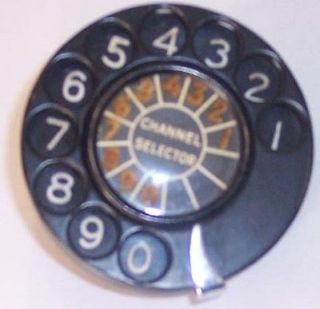 AUTOMATIC ELECTRIC DIAL STROWGER WITH WHITE NUMBERS & BLACK BACKGROUND