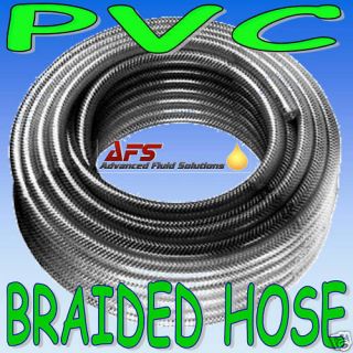 10mm 3/8 BRAIDED PVC HOSE CLEAR TUBING WATER AIR PIPE