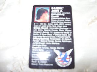   FORCE OF FREEDOM FIGURE BIOGRAPHICAL CARD ONLY 1985 1986 COLECO NEW