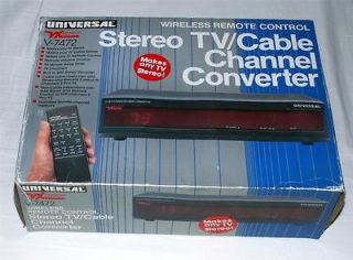 Universal V 7472 Wireless MTS/SAP Stereo Cable Converter w/Remote 