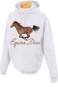 Equine Diva Horse Cowgirl Hoodie Hooded Sweatshirt S M L XL 2x 3x 4x 