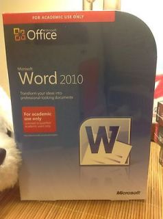 Microsoft Word 2010 Full Version AE   Complete Edition Retail Box