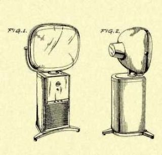 PHILCO PREDICTA Console TV 1958 Design US Patent_M101