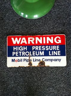 Mobil Oil Porcelain Double Sided Sign, Socony