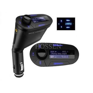 USB Car  SD Card Player 3.5mm Music FM Transmitter Remote Control 