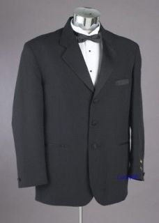 New Mens Formal Wedding Tuxedo Black / White All Sizes