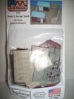   HO Scale Nates Scrap Yard Kit #123 NEW Plastic Easy to Assemble USA