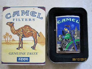 1996 Zippo Joe Camel Moon & Motorcycle #250CML504 NY TWIN TOWERS 