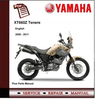 Yamaha XT660Z XT660 Z Tenere 2008   2011 Workshop Service Manual