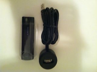 GENUINE SONY UWA BR100 USB WIRELESS LAN ADAPTER WIFI +EXTENSION CABLE