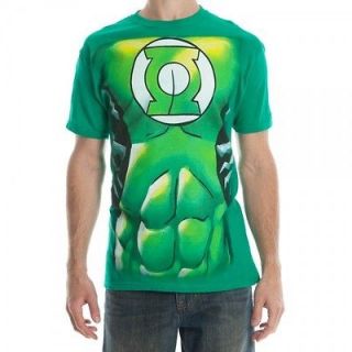 DC Comics Green Lantern Costume T Shirt Justice League Movie Superhero