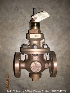 Leslie LY steam valve 3/4 300#Flange U303264703 pressure regulator