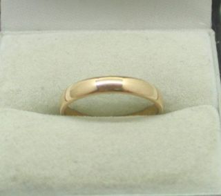 Vintage 1950s Plain Narrow 22ct Gold Wedding Ring