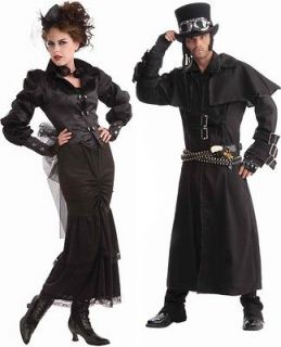   victorian lady duster coat couples costume set standard halloween